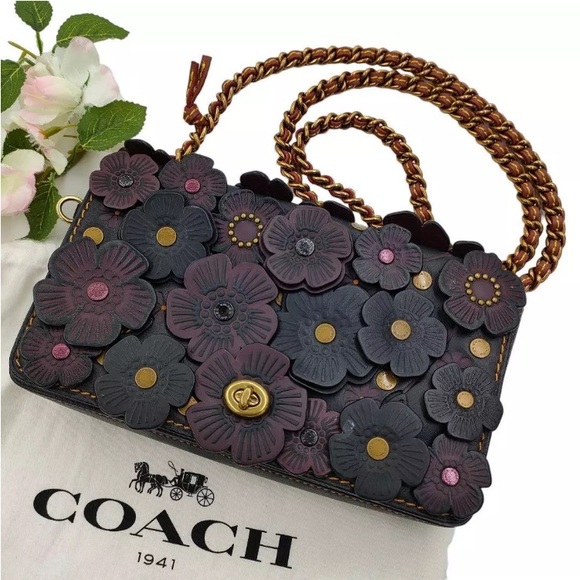 ISO A MATCHING COACH TEA ROSE SHOULDER STRAP TO match THIS TEA ROSE DINKY BAG - Picture 9 of 14